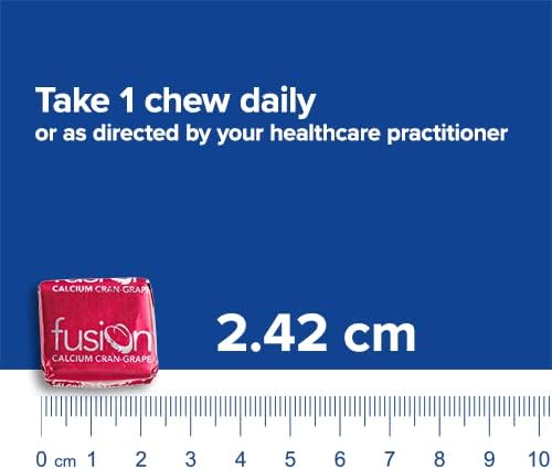 Bariatric Fusion Calcium Citrate & Energy Soft Chew Bariatric Vitamin | Cranberry Grape | Sugar Free | Bariatric Surgery Patients Including Gastric Bypass and Sleeve Gastrectomy | 60 Count