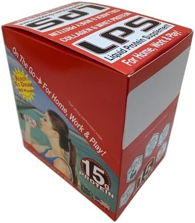 Nutritional Designs LPS Liquid Collagen & Whey Protein Supplement - Non-GMO Drink, Sugar-Free - Promotes Healthy Skin & Hair for Men & Women, Single Serve (Variety Box, 60 Packets)