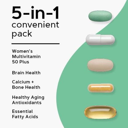 GNC Women's Ultra Mega 50 Plus VP Multi Vitamins, 30 Count