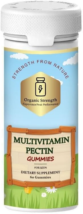Kids' Multivitamin Pectin Gummies: Fueling Young Minds and Bodies with Two Months of Supply! 100% Biotin Daily Intake, Vitamin B12, B6, B5, A, C, D, Iodine Rich (60 Count)