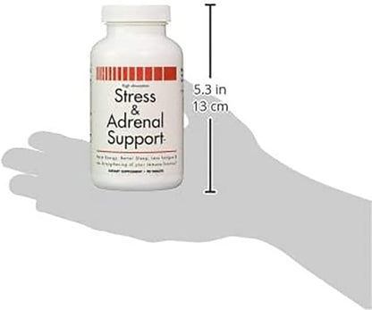 Stress and Adrenal Support - 90 Chewable Tablets - Citrusy Orange Flavor - Easily Digestible - by New Health Products