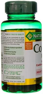 Nature's Bounty Co Q-10 100 mg Dietary Supplement Softgels - 75 ct, Pack of 2