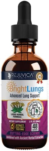 Bright Lungs - Lung Detox Support Supplement to Help Maintain Overall Lung & Respiratory Health - Grindelia, Lobelia, Licorice, Wild Cherry & More!