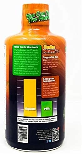 Liquid Vitamin Turbo Power Plus: 47 Vitamins, Enzymes, Vitamin D3, Vitamin A, Vitamin C, and Zinc for Men, Women, Teens, and Kids
