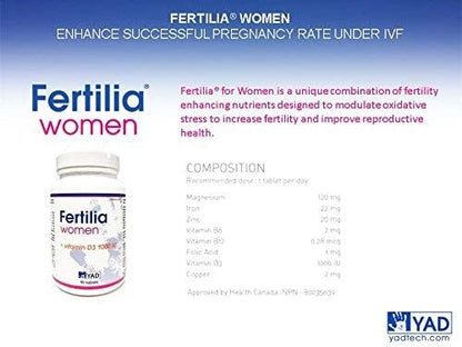 Fertilia Woman - Natural Health Supplement - 3 Month Supply