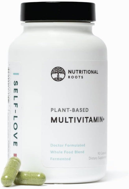 Multivitamin+, Award-Winning Plant-Based (Vegan) Multivitamin, Organic Vegetables & Herbs, Fermented Vitamins, Probiotics, Doctor's Choice, 45 Servings