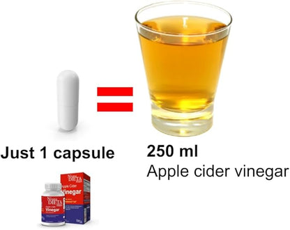 Reduce Abdominal Fat - Apple Cider Vinegar Capsules - Best for Weight Loss - NI UNA DIETA MÁS