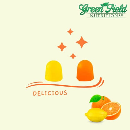 Greenfield Nutritions Smart Kids Halal Omega 3 Gummies with DHA - 60 Halal Vitamins for Kids, Supports Brain & Immune Health - Vegan, Non-GMO, Gluten, Gelatin-Free and Peanut-Free Halal Gummy Vitamins