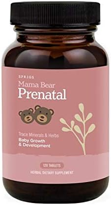 Sprigs Mama Bear Prenatal Vitamins-Capsule,Organic, 120 Tables