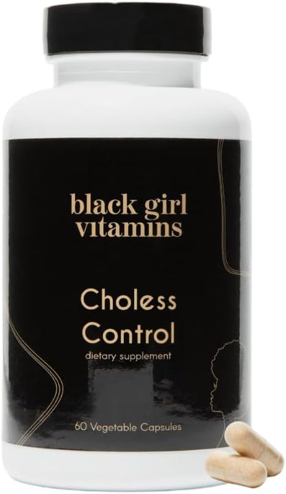Black Girl Vitamins Choless - Supplement for Energy and Wellness Support, Niacin, Gluten-Free, 60ct