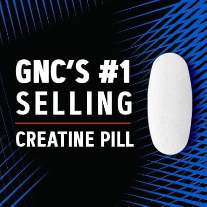 GNC AMP Creatine HCl Pills | Muscle Builder, Energy Production, Performance Recovery Supplement | Fast Absorbing, Gluten Free Formula| 240 Count