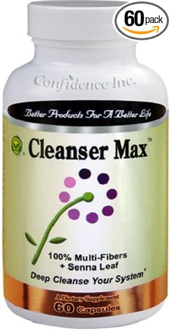 Cleanser Max, Full-Body Detox Cleanse of Toxins (60 Capsules)