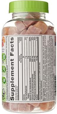 VitaFusion Calcium 500 mg Dietary Supplement Gummies Natural Fruit and Cream Flavors - 100 ct, Pack of 2