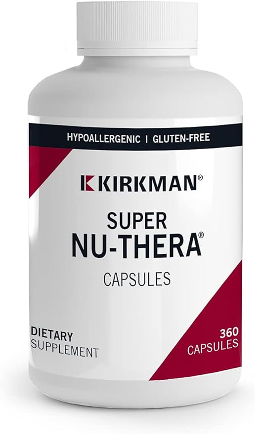Kirkman - Super Nu-Thera - 360 Capsules - Comprehensive Multivitamin - with Vitamin B6 & Magnesium Content - Hypoallergenic
