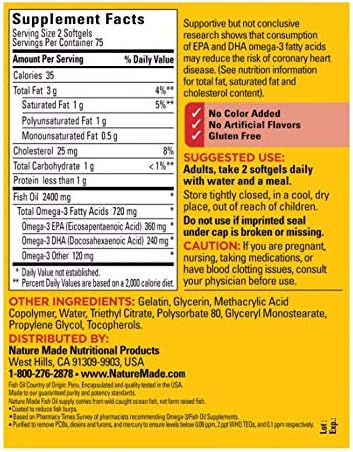 Fish Oil Burp-Less, 1200mg, 360mg Omega 3, 150ct