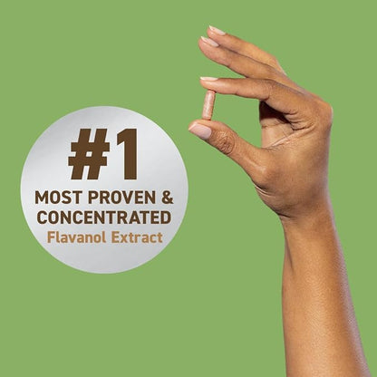 CocoaVia Memory+ Brain Supplement, 90 Day, 750 mg Cocoa Flavanols, Memory & Brain Booster, Vegan, Plant Based, Gluten Free, 270 Capsules