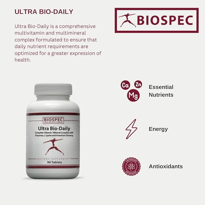 Ultra Bio-Daily – High-Potency Multivitamin Multimineral Complex w/ Added Nutrient Support