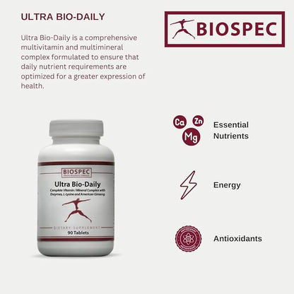 Ultra Bio-Daily – High-Potency Multivitamin Multimineral Complex w/ Added Nutrient Support