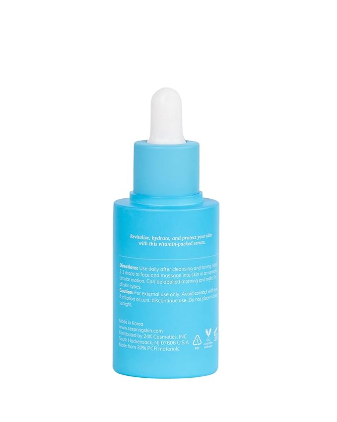 So Revitalizing Multivitamin Face Serum Korean Skincare, For Skin Brightening and Hydrating, with Camella, Lotus, Vitamins B3, C, E, and Q10, No Paraben, Cruelty Free, 40 ml/1.35 oz