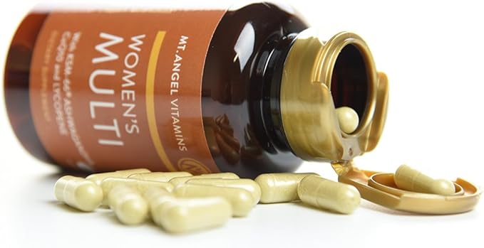 Mt. Angel Vitamins - Daily Womens Multivitamin - Adult Formula with Iron, Calcium, KSM-66 Ashwaganda, and a Potent Proprietary Herbal Blend of The Best Womens Vitamins - 60 Count Capsules