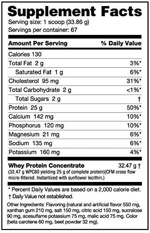 NutraBio Classic Whey Protein Powder- 25G of Protein Per Scoop - Full-Spectrum Amino Acid Profile - No Fillers, Artificial Colors, Preservatives - Orange Dream, 5 Pounds