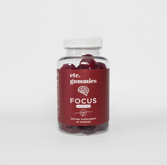 Focus Strawberry (60 Gummies) - Supports Focus and Concentration (1)