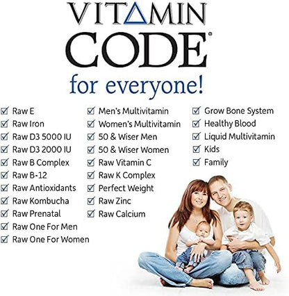 Garden of Life Vitamin Code Whole Food Multivitamin for Men, Fruit & Veggie Blend and Probiotics for Energy, Heart, Prostate Health, 120 Count