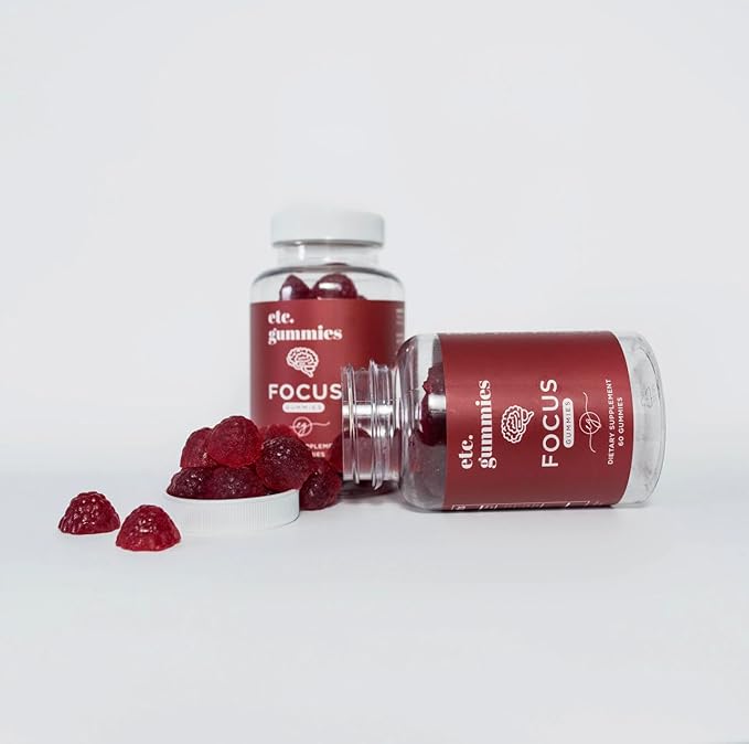 Focus Strawberry (60 Gummies) - Supports Focus and Concentration (1)