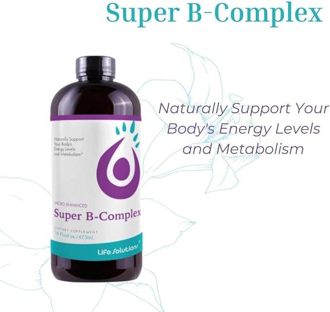 Liquid Super B-Complex - 16 Oz. Naturally Support Your Body's Energy Levels and Metabolism