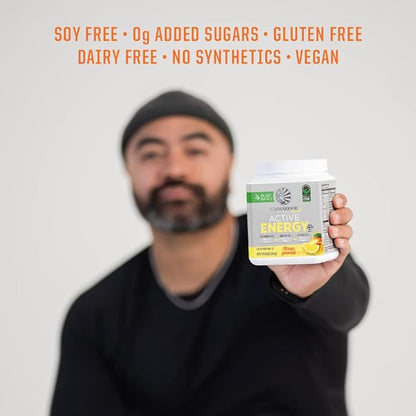 Sunwarrior Plant-Based Preworkout Powder Hydration Blend | Coconut Water Mushroom Blend Soy Free Sugar Free Gluten Free Dairy Free Synthetic Free | Mango Lemonade 30 Servings | Sport Active Energy