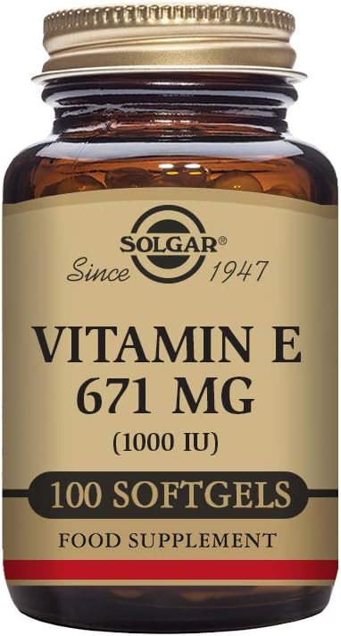 Solgar Vitamin E 670 mg (1000 IU), 100 Mixed Softgels - Natural Antioxidant, Skin & Immune System Support - Naturally-Sourced Vitamin E - Gluten /Dairy Free - 100 Servings