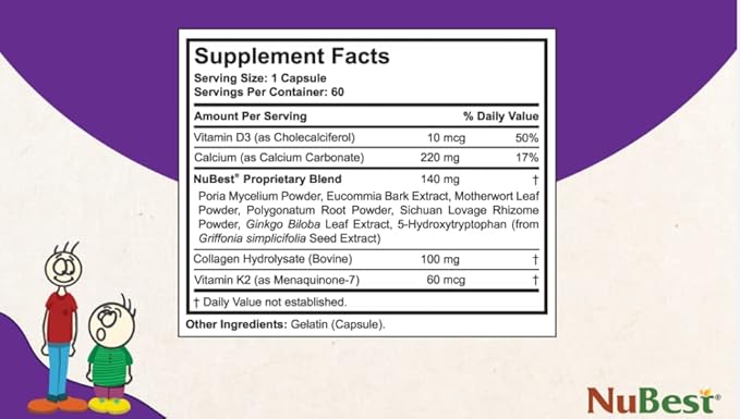 NuBest Tall 10+ - Height Growth Supplement for Children (10+) & Teens Who Drink Milk Daily, Height Growth Pills with Calcium, Vitamins & Minerals - Helps Height Increase - 12 Pack | 12 Month Supply