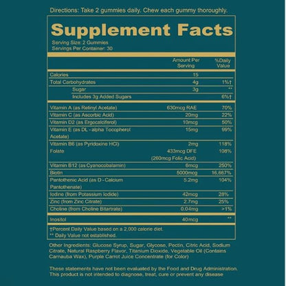 WEEM Hair Skin and Nails Gummies - Supports Healthy Hair - Vegan biotin Vitamins for Women & Men Supports Faster Hair Growth, Stronger Nails, Healthy Skin, Extra Strength (1)