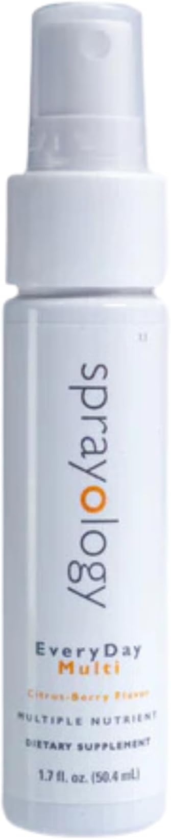 Sprayology Everyday Multi Spray | Daily Multivitamin Spray for Men, Women & Kids (Ages 4+) | High-Absorption Formula with Vitamin B12, D3, Folate, Biotin & More | Non-GMO | 26 Day Supply (1.7 fl oz)