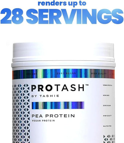 Pack of 2 | Vegan Protein Powder by TASHIE, 20g Pea Protein for Men and Women, Non GMO, Zero Sugar, Contains Probiotic & HMB (Vanilla & Coconut)