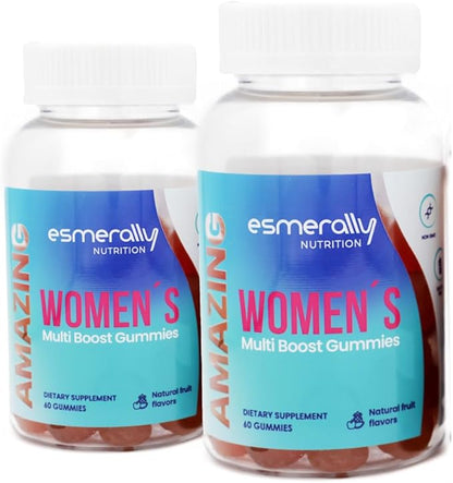 Multivitamin for Women - 120 Multivitamin Gummies - Vitamins for Women - Natural Fruit Flavor - Gluten Free & Non GMO - Pack x 2 Bottles.