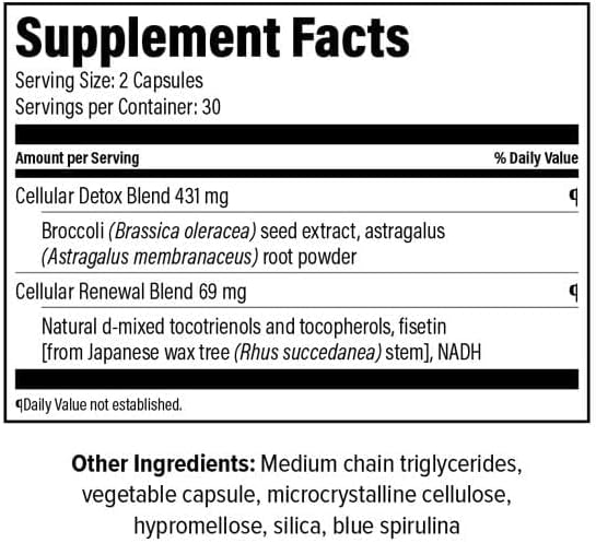 Isagenix Recharge NAD - Cellular Detox, Comprehensive Healthy Aging, and Energy Support - 1 Bottle - 60 ct Targeted Release Capsules