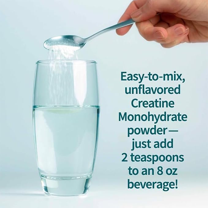 Garden of Life Creatine Monohydrate Powder for Women and Men, Micronized Pre Workout with Probiotics for Muscle, Strength, Performance, Sport Amino Energy, About 60 Easy to Mix Unflavored Servings