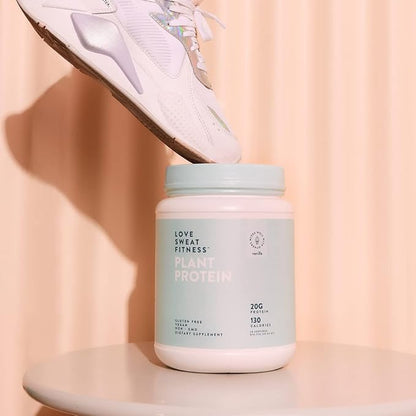 Love Sweat Fitness Organic Vegan Protein Powder | Vanilla | 28 Servings, 20g Protein, No Sugar, Vegan, Gluten Free, Non-GMO