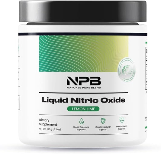 Nature's Pure Blend Liquid Nitric Oxide - Blood Pressure Support Drink - Blood Circulation - 5,000 MG - Nitric Oxide Supplement - Amino Acids -