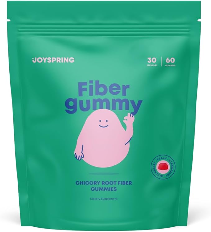 Kids Fiber Gummies for Constipation for Kids Ages 4-11 & Adults - Fiber Supplement Gummies for Regular Digestion - Natural Fiber for Kids - Peach, Strawberry & Blackberry Flavored - 5 mg - 60 Ct