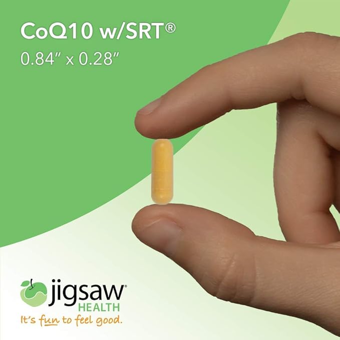 Jigsaw Health CoQ10-SRT | Heart Health Support | with Sustained Release Technology | 60 Servings