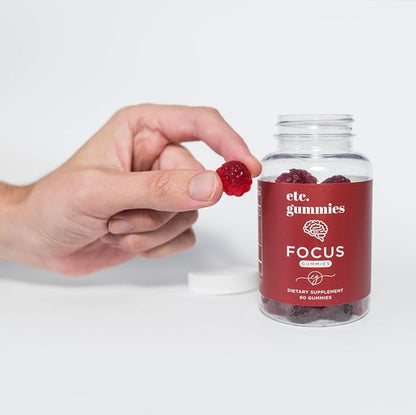 Focus Strawberry (60 Gummies) - Supports Focus and Concentration (1)