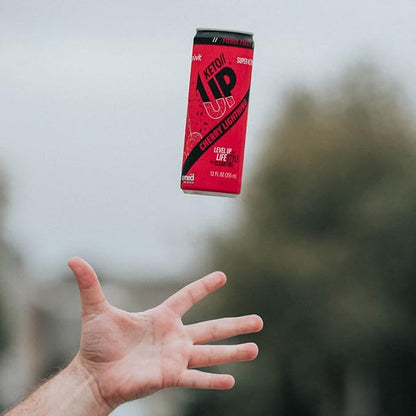 The Cherry Lightning Keto//Up® Drink – Ready-to-Drink Ketones for Focus for Men and Women - 12 Pack