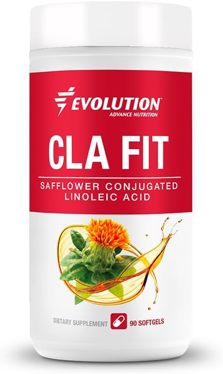 Evolution Advance Sport Nutrition CLA Fit, 800 mg – Safflower Conjugated Linoleic Acid Supplement, Support Lean Muscle Mass, Promote Energy – Non-GMO, Gluten-Free (90 Softgels)