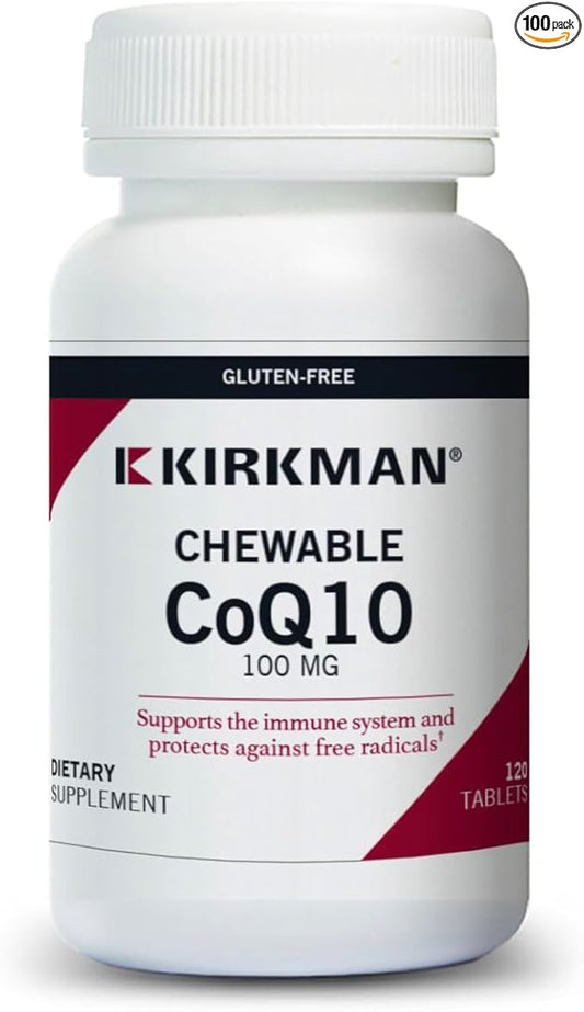 Kirkman Coenzyme Q10 25 mg - Hypoallergenic || 100 Vegetarian Capsules || CoQ10 || Supports Immune System || Gluten and Casein Free || Capsules are Plant Based