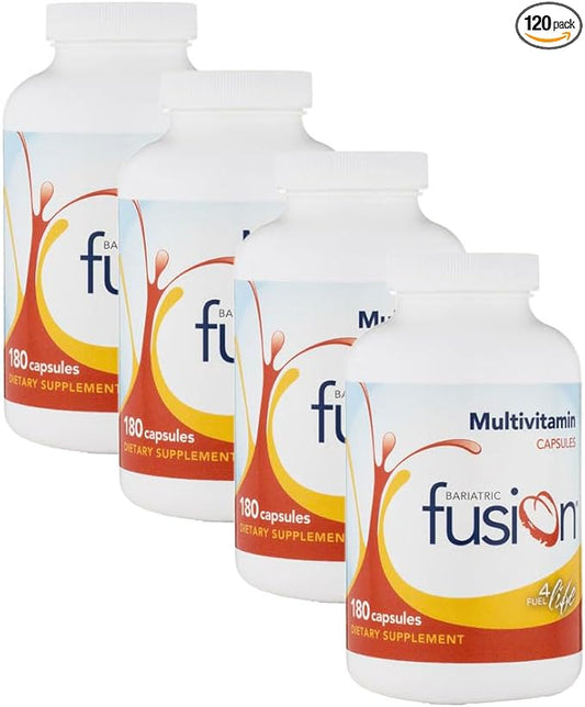 Bariatric Fusion Bariatric Multivitamin Capsules Without Iron for Post Bariatric Surgery Patients Including Gastric Bypass and Sleeve Gastrectomy, 2 Capsules Daily, 1 Year Supply