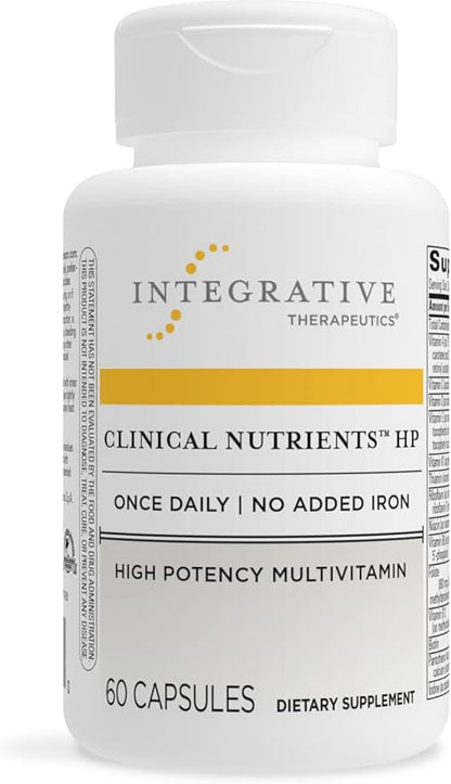 Integrative Therapeutics Clinical Nutrients HP - Multivitamin with Vitamin C, Zinc, Biotin & Vitamin B12 - Antioxidant Support Supplement for Men and Women* - Dairy Free - 60 Capsules