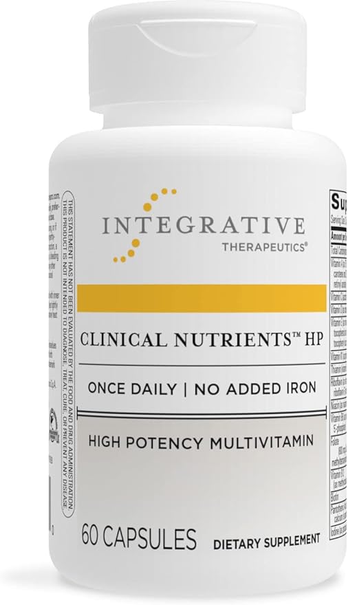 Integrative Therapeutics Clinical Nutrients HP - Multivitamin with Vitamin C, Zinc, Biotin & Vitamin B12 - Antioxidant Support Supplement for Men and Women* - Dairy Free - 60 Capsules
