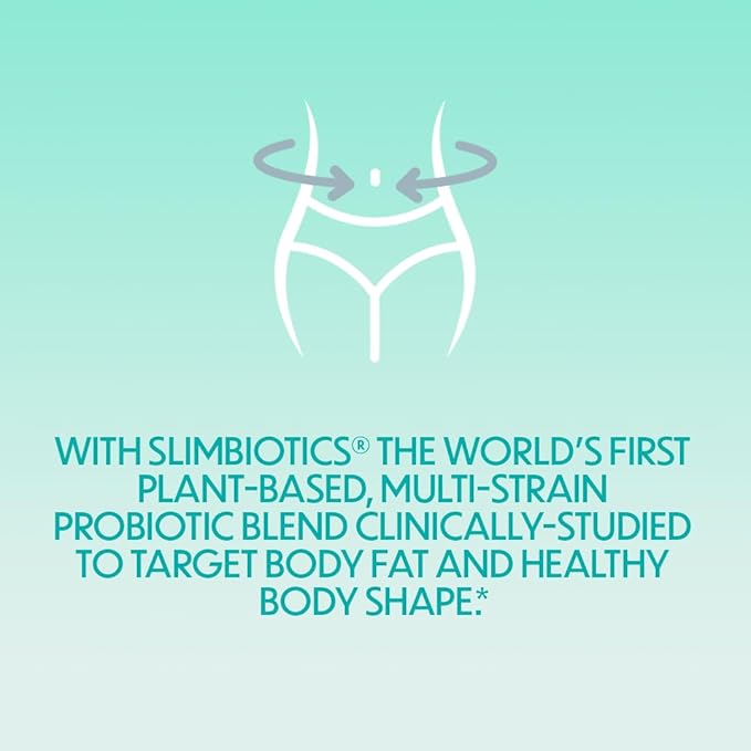 Estroven SlimBiotics, Weight Management Menopause Supplements for Women, 30 Capsules, B Vitamins to Support Metabolic Health, Probiotics for Digestive Health to Provide Gas & Bloating Relief